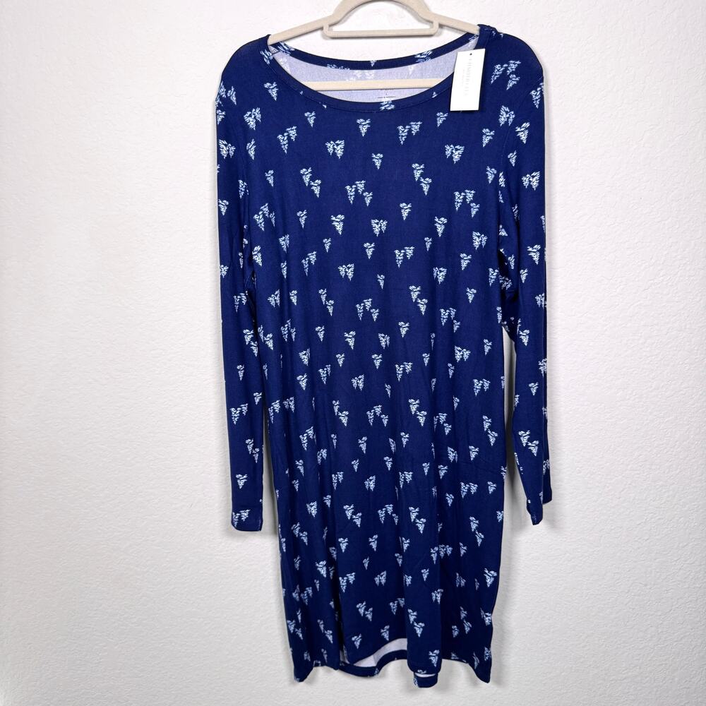 Charter Club Intimates Women Sleep Pajama Sz L Winter Holiday Forest Stroll